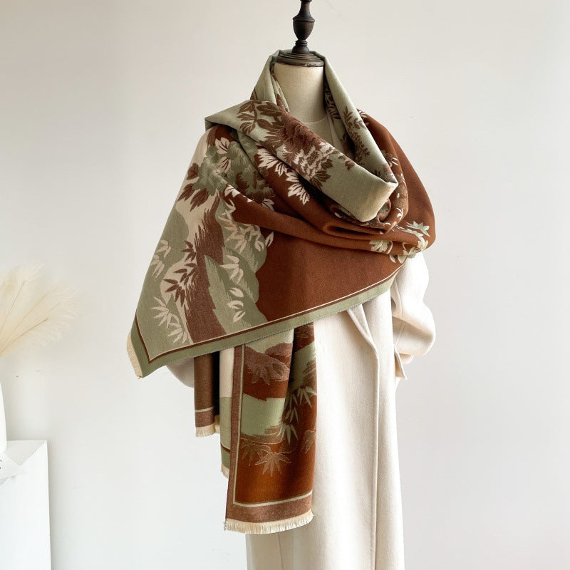 Winter Office Cashmere-like Warm Scarf